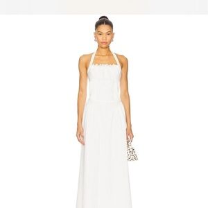 More to come White Halter Maxi Dress